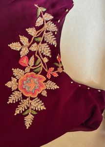 Embroidered Palazzo Pants