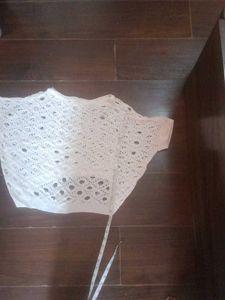 Stylish White Crochet Top