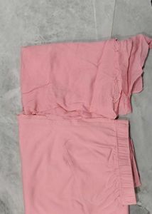 Pink Set Elf Brand With Dupatta And Pant