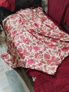 Boho Floral Print Midi Skirt