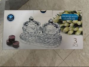 🆕2 pc High Quality Glassware Bowls Set