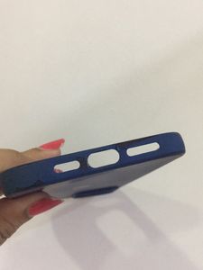 IPhone12ProMax Navy Blue Silicone Phone Cover Case