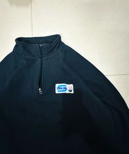 Navy Blue Quarter Zip Sweatshirt 🇺🇸