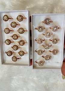 Unused Sparkling Flower Rings - Bulk Offer!