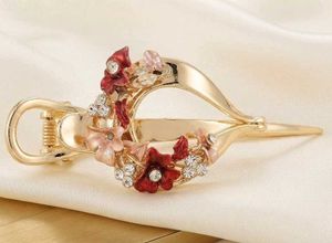 Elegant Floral Hair Claw Clip