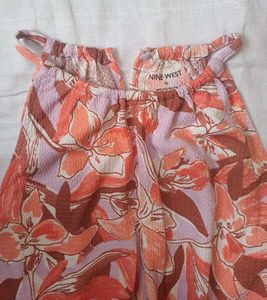 Nine West Floral Print Halter Top