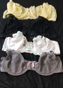 Lot of 4 Bras underwired