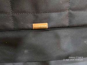 Chic Black Nylon Tote Bag by van heusen.