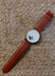 ♤ Titan Automatic Watch with Brown Strap ♤