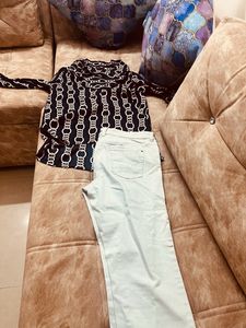 Zara Top With Jeans