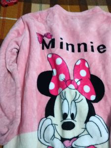 Cute Minnie Mouse Fleece Top