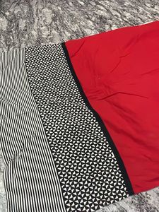 Stylish Red &amp; Black Kurta