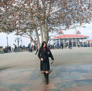 Chic Black Wool Blend Coat