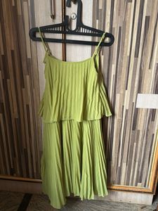 Pleated Midi Dress