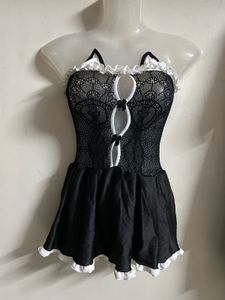 Cute Black & White Lingerie Set