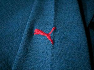 Original Puma Navy Athletic Mock-Neck tshirt
