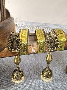 new peacock drop earrings