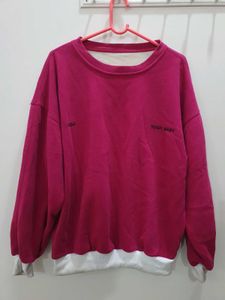 Women's Pink Crew Neck Sweatshirt