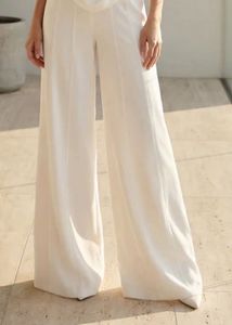 Elegant White Palazzo Pants