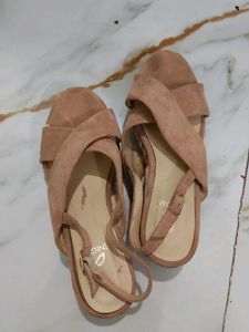 Elegant Beige Slingback Sandals