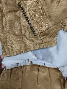 Golden Embroidered Blouse