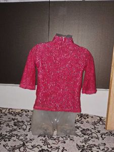 Chic Lace Mock Neck Top