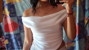 White Cowl Neck Tank Top