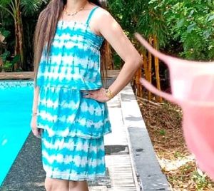 Tiered Tie-Dye Summer Dress
