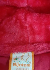 Woollen Pink Hoodie-jacket for girls / women