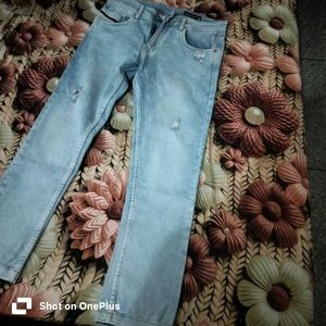 Light Blue Wash Denim Jeans
