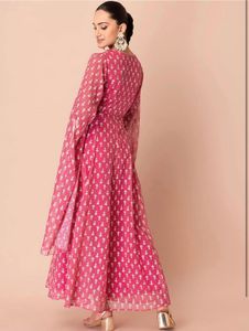Beautiful Pink Floral Gown