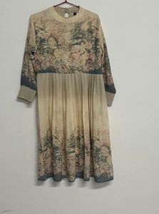 Elegant Floral Print Midi Dress