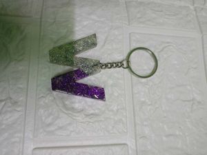 Resin w latter Keychain