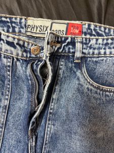 funky cargo jeans with multiple pockets