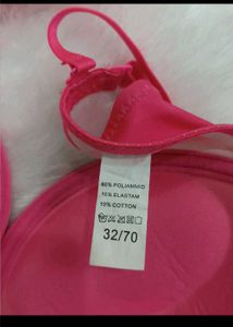 Bright Pink "Love" Padded Bra multifunctional