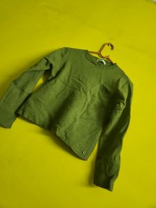 Mint Green Sweatshirt With Wide Leg Ginger