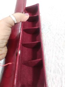 Vintage Red Leather Bangles Box 🆓1Ring Case 💫