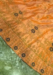 Beautiful Orange &amp; Navy Lehenga Choli Set