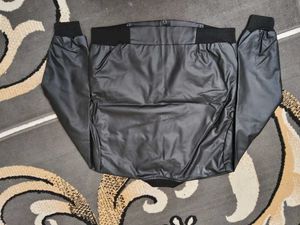 Women's Black Faux Leather Stylish Jacket