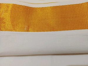 Brand New Dhoti with Double Golden Border