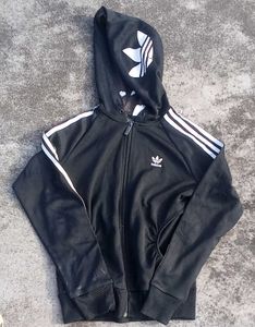 Adidas Black Zip-Up Hoodie