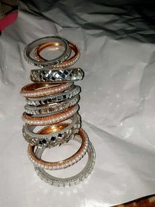 Sparkling Stackable Bangles Set 10