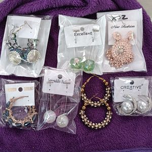 Assorted Women's New Earrings Set combo 7