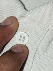 Calvin Klein White Polo Shirt