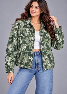 Floral Print Button-Up Shirt