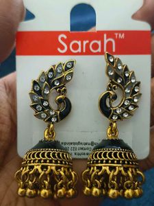 Stunning Peacock Jhumka Earrings