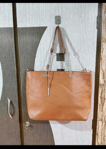 Stylish Brown Leather Tote Bag