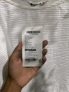Littlebox Off White Textured Top - XS