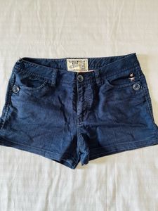 Navy Blue Denim Shorts