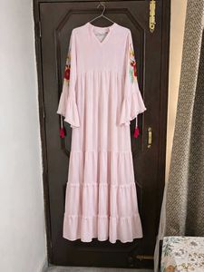 Elegant Pink Floral Gown
